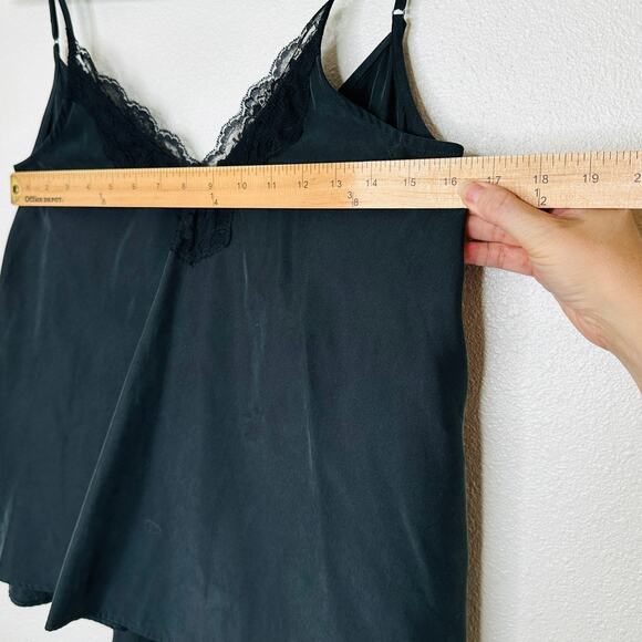 NWT Zara TRF Collection Black Lace Trim Flowy Cami Top XS - Picture 10 of 10